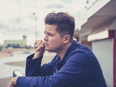 Luke Wright looking in to distance