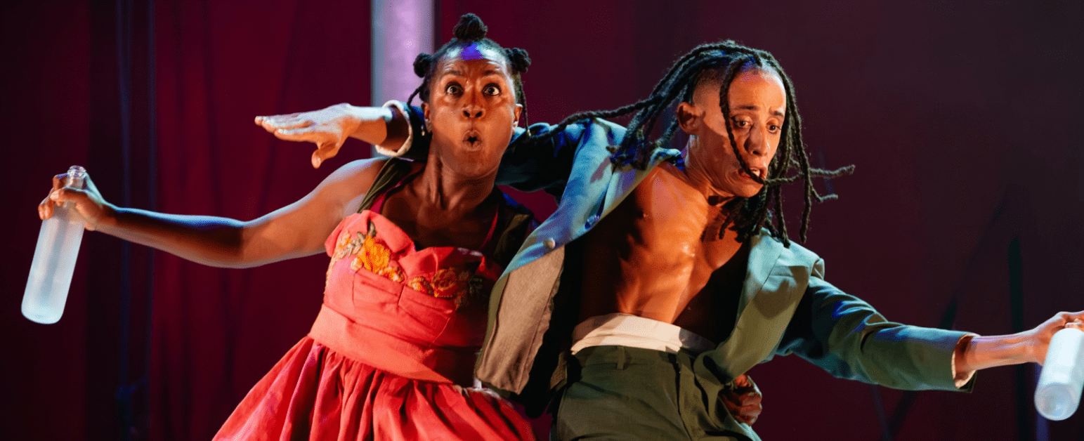 Image of 2 actors in Tristan & Yseult