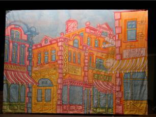 Photo of a theatre cloth.