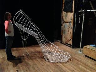 Display Cinderella Shoe - Plastic Coated Wire