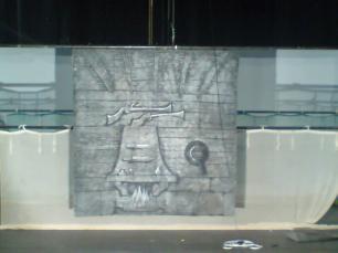 Black & White Fireplace Cloth Insert