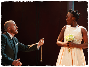 Man and woman - man giving necklace
