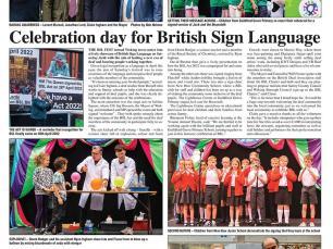 A newspaper clipping of coverage of the project