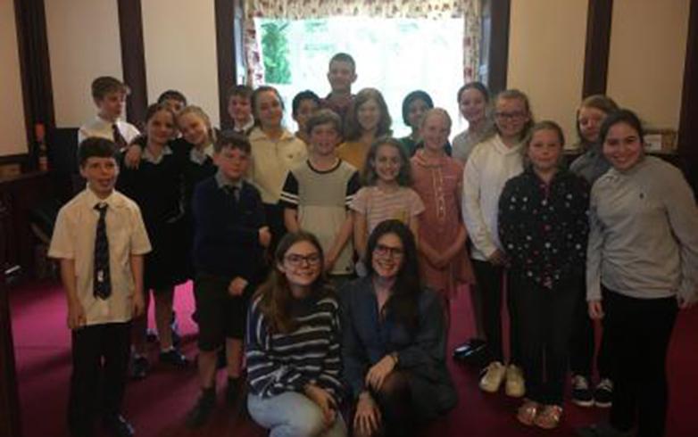 A group of youth theatre members