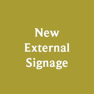 New external signage