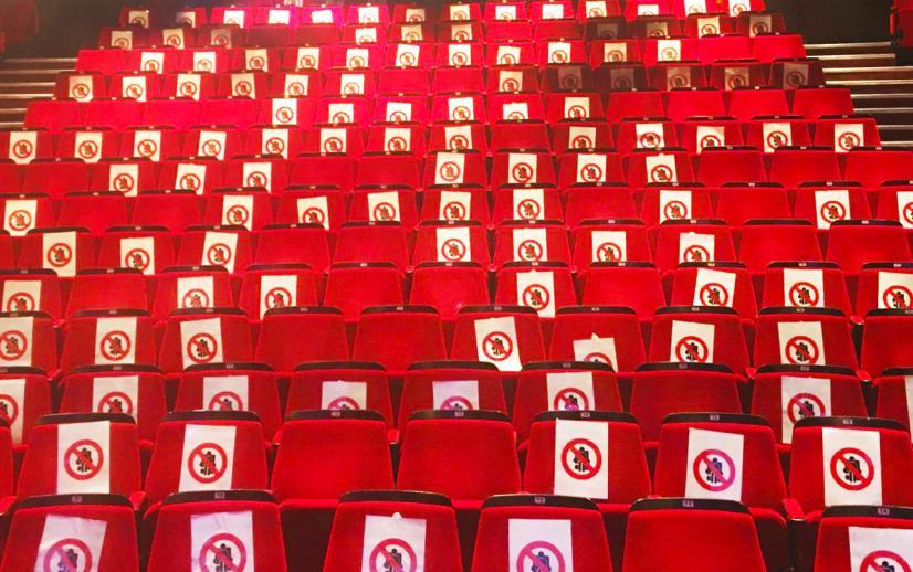 Socially distanced seating