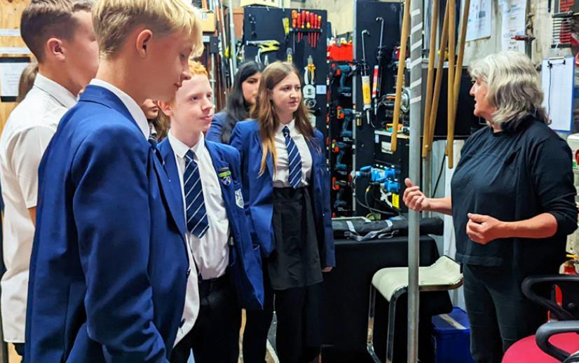 A Group of Students attend a workshop