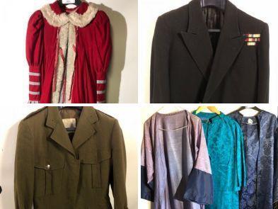 A selection of vintage theatre costumes